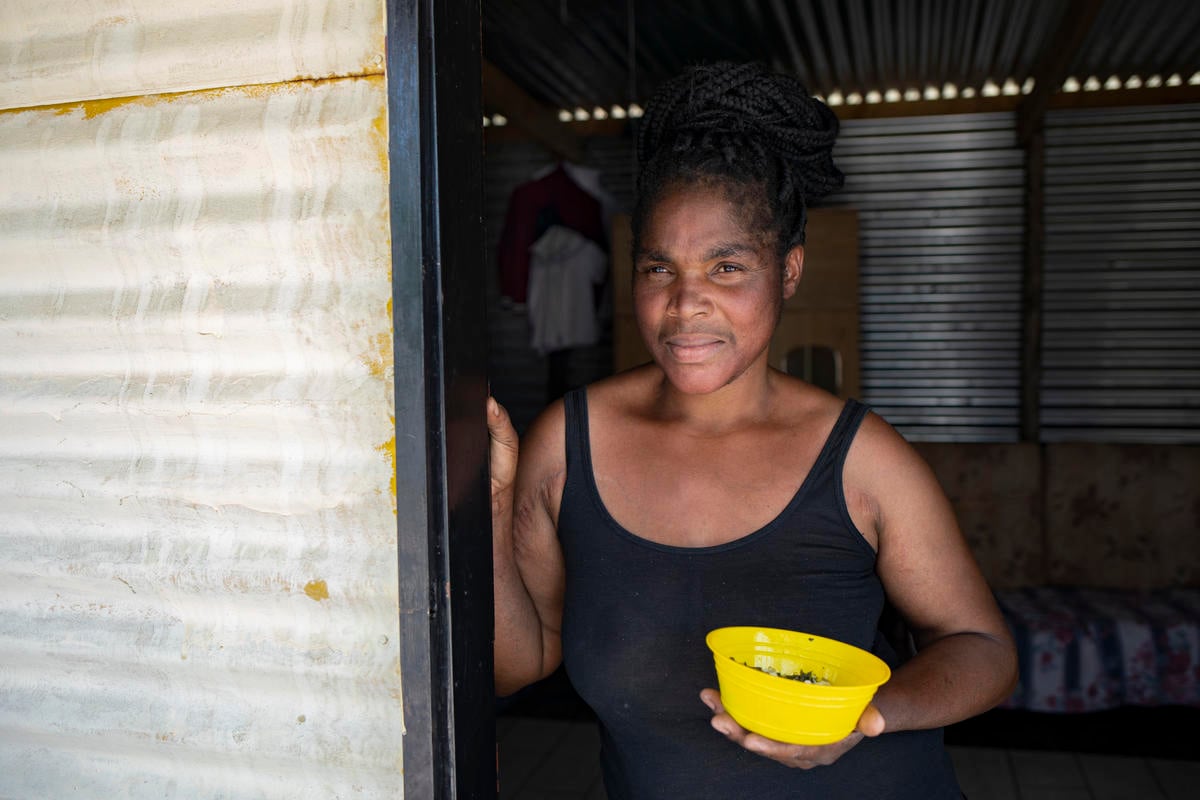 South Africa. Stateless woman's daily struggle