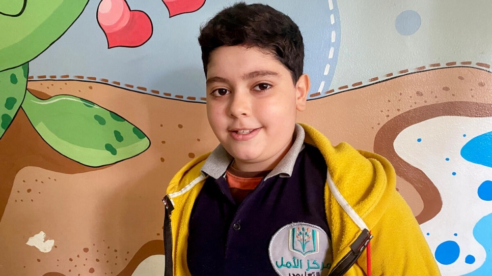 11 歲的 Issam 在小時候和家人從敍利亞首都大馬士革逃難到埃及。© UNHCR/Radwa Sharaf