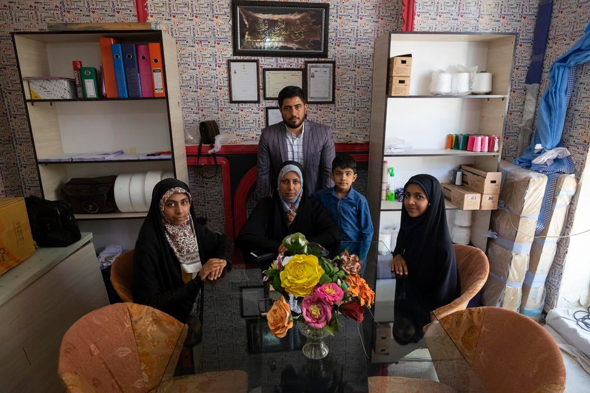 Iran. Afghan widow sets up small business employing fellow refugees