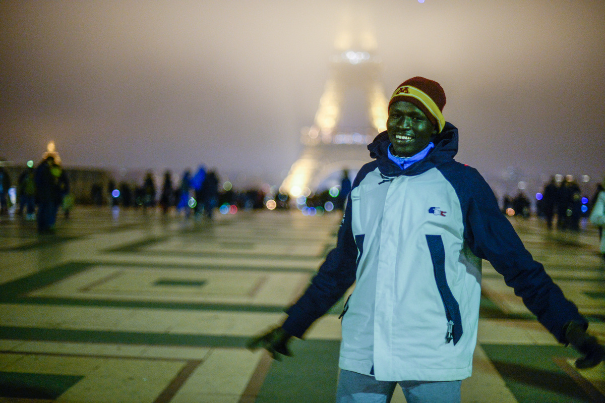 France. Yiech Pur Biel and Rami Anis in Paris