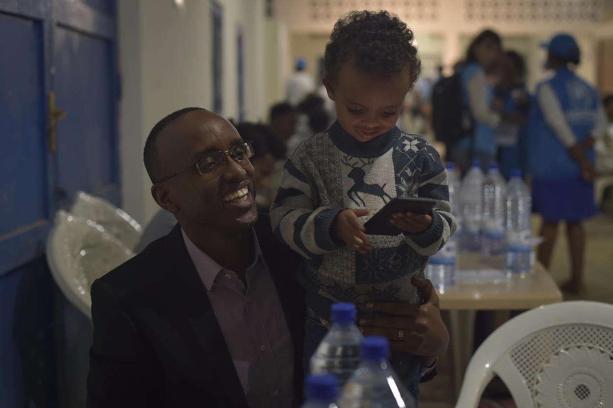 Rwanda. The first batch of refugees arrive at the Gashora Emergency Transit Center in Rwanda after having been released from detention centers in Libya
