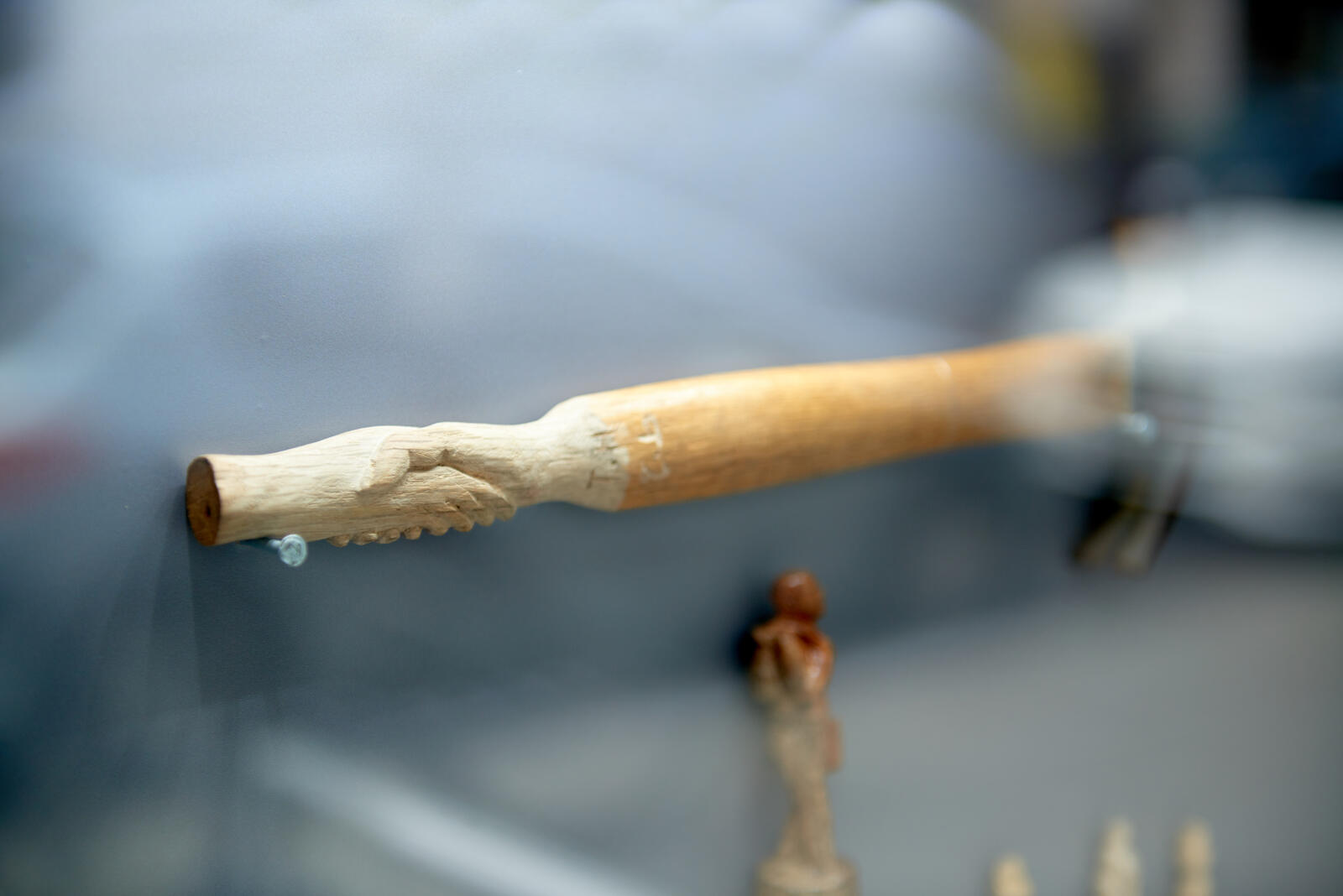Tarek Mohamed Hamden carves intricate pieces of art from everyday objects