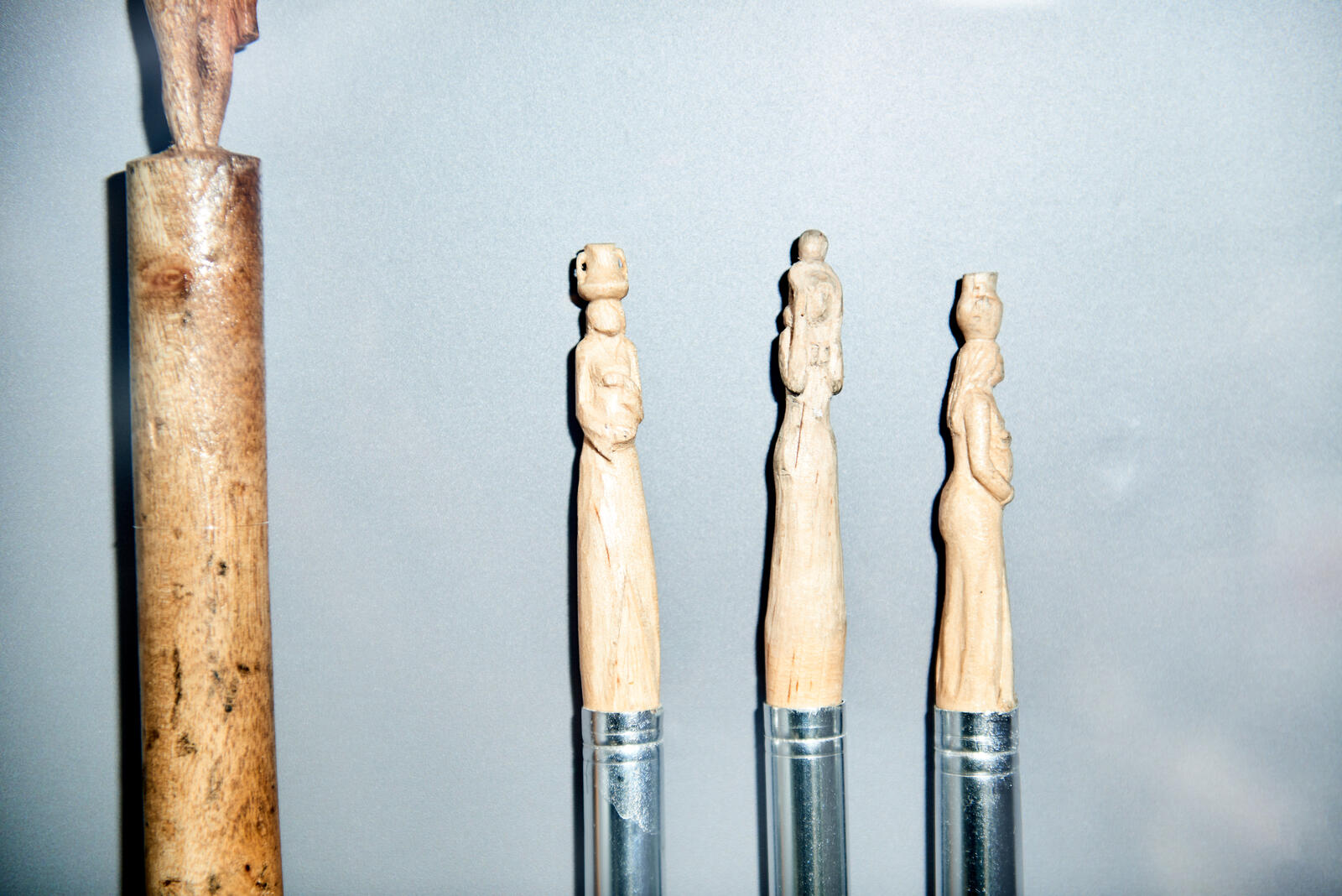 Carving Time is is an exhibition of carvings and jewellery by artist Tarek Mohamed Hamden who lives in Za'atari Camp