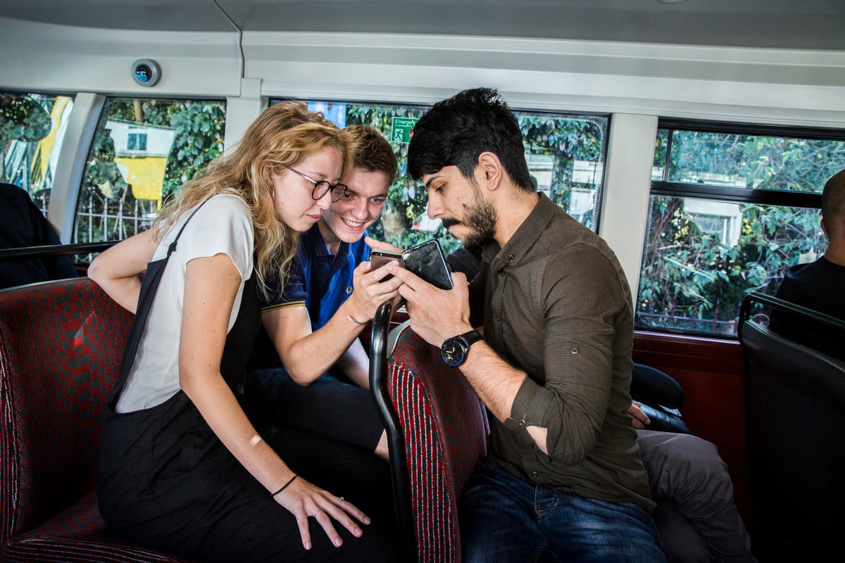 United Kingdom. Syrian family resettled in London with local community support