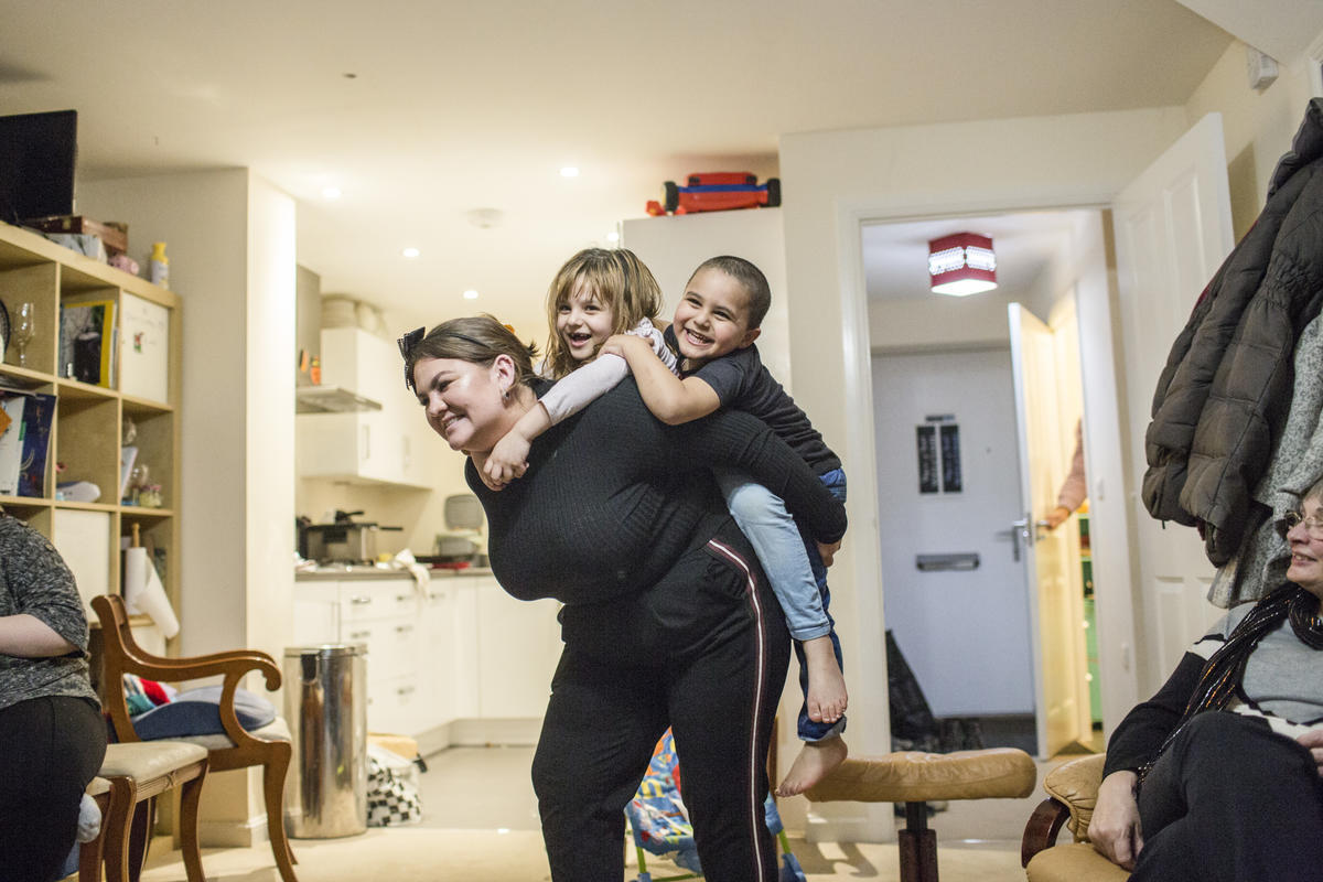 United Kingdom. Local volunteers help Syrian family integrate in rural Devon