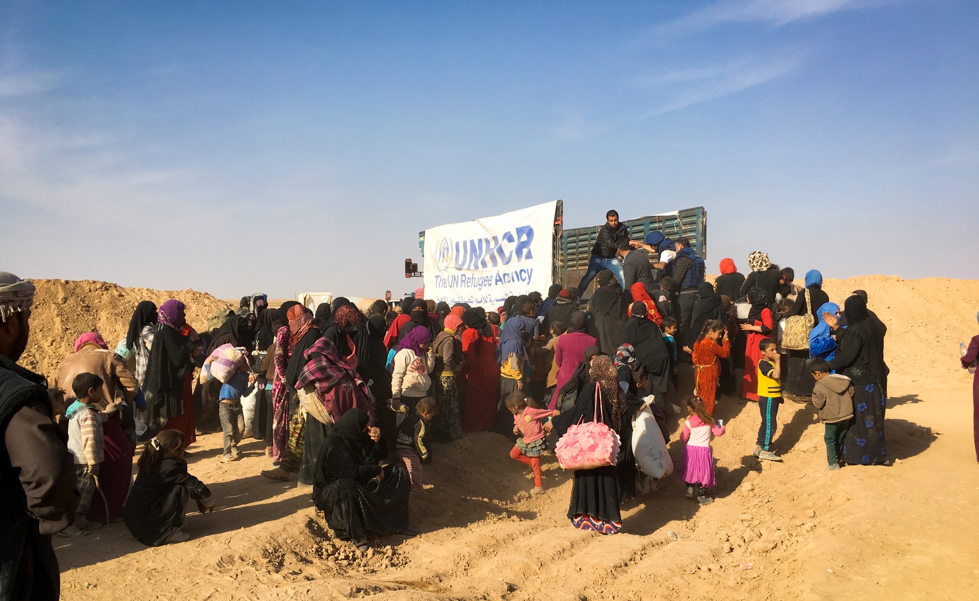 UNHCR delivers emergency relief to Rajm Slebi near Syria-Iraq border