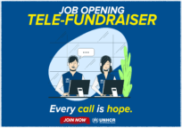 นักระดมทุนทางโทรศัพท์ของ In-house, UNHCR (Tele Fundraiser)