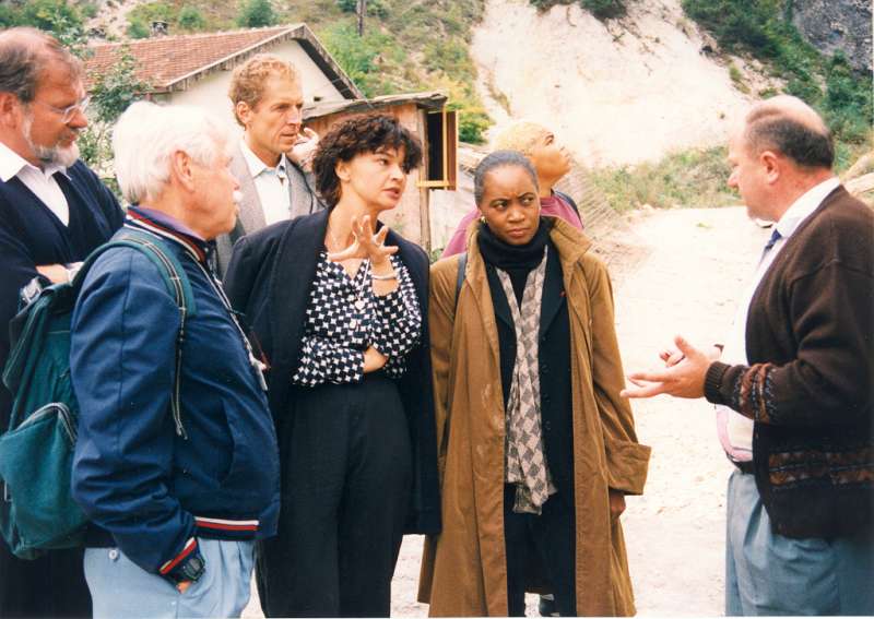 UNHCR Goodwill Ambassador Barbara Hendricks visiting Sarajevo in Bosnia and Herzegovina, in September 1997.