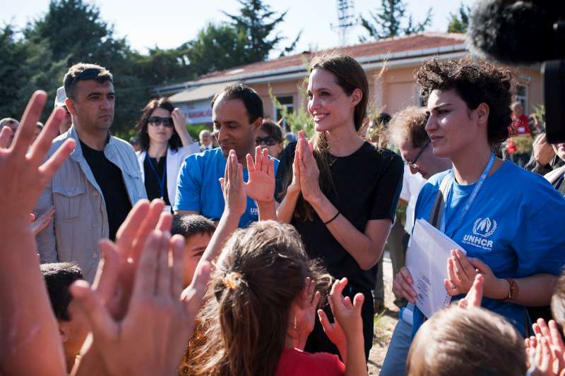 Actress and UNHCR Goodwill Ambassador Angelina Jolie 