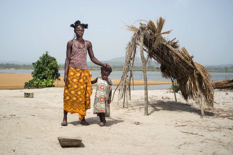 Tatiana and her four children had been living at Baladamo Rive, just across the river from the Central African Republic, before moving to Bili camp in Congo in March 2015.