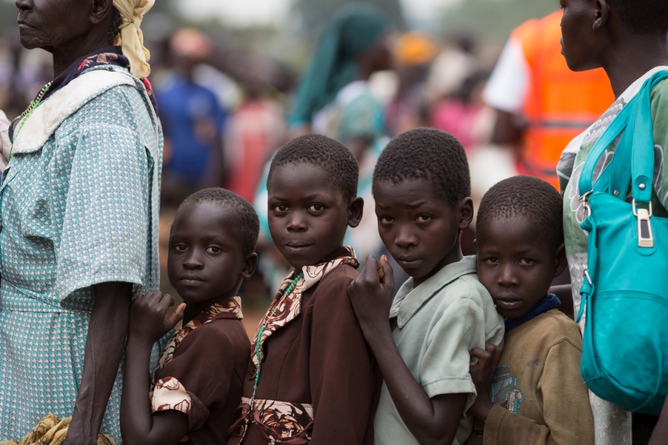 Uganda. Refugees from South Sudan arrive in Northern Uganda