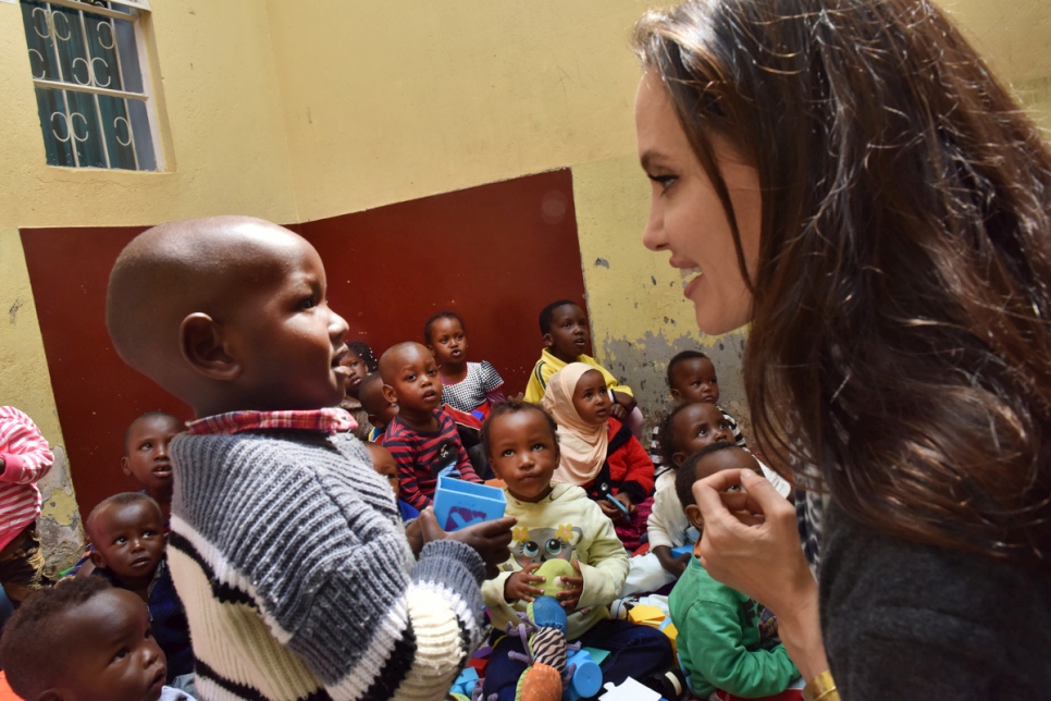 UNHCR - UNHCR Special Envoy Angelina Jolie in Nairobi, appeals for child  refugees