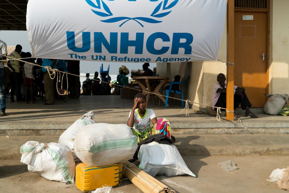 Uganda. Newly displaced Congolese refugees in Sebagoro UNHCR emergency centre