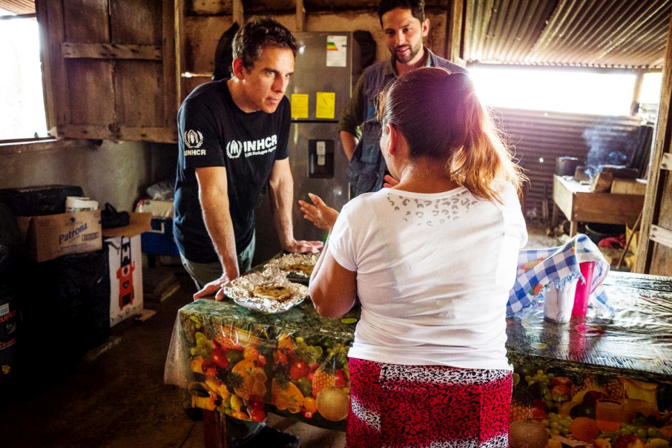 Guatemala. UNHCR Goodwill Ambassador Ben Stiller visits refugees