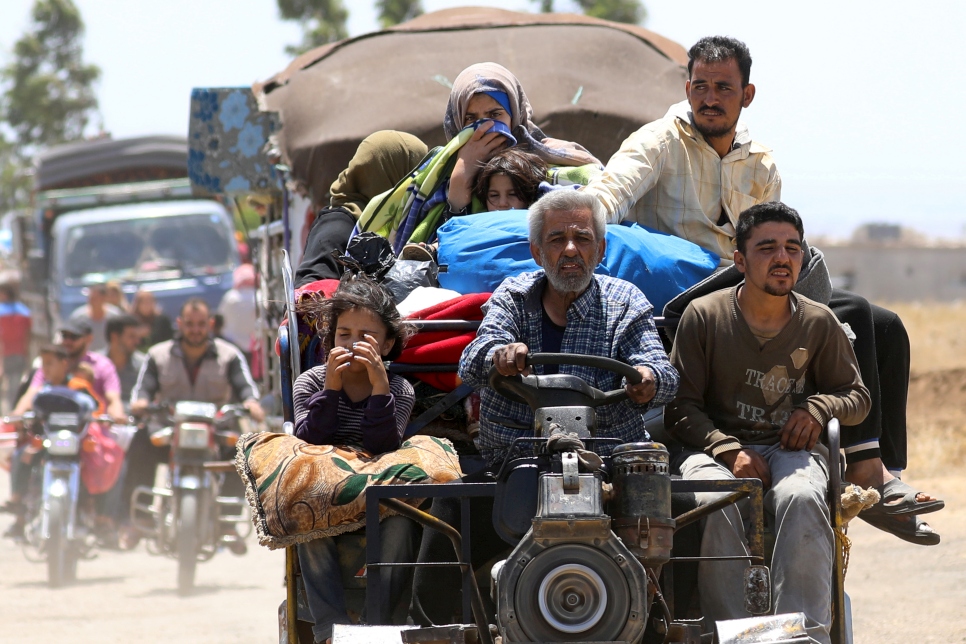More than 320,000 Syrians have been displaced by the latest fighting in South West Syria. 