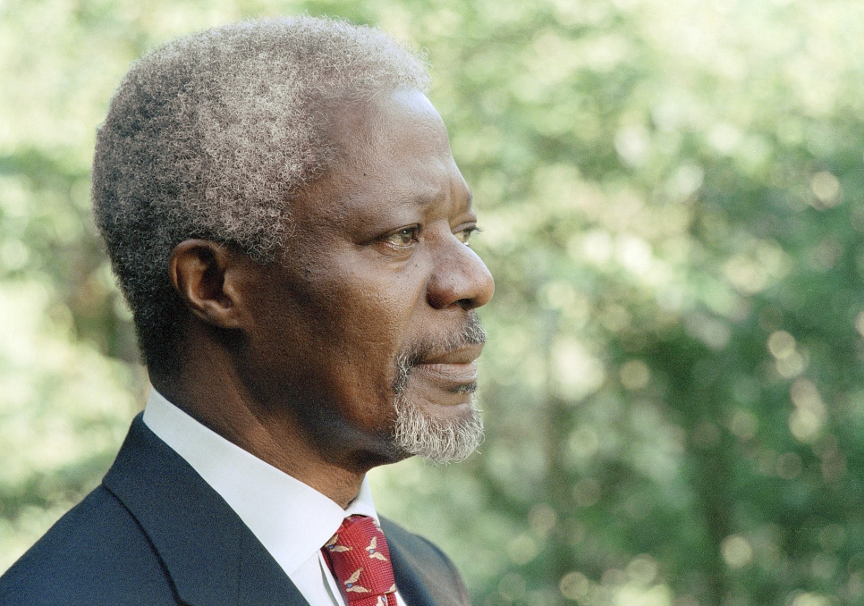 Kofi Annan a officié en tant que Secrétaire général des Nations Unies entre 1997 et 2006.