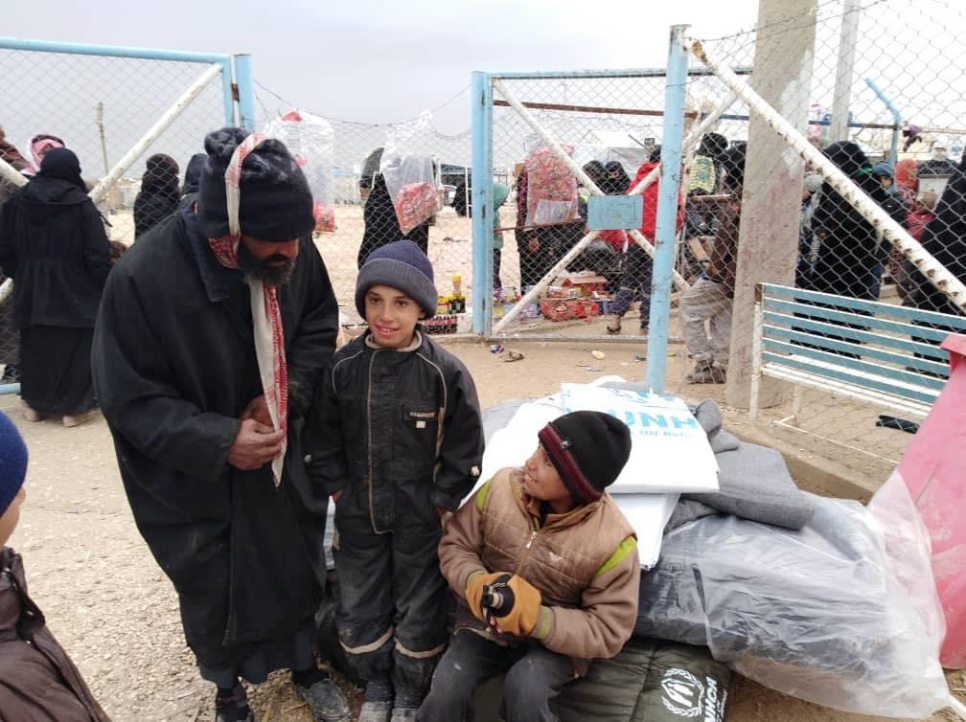 Syria. UNHCR responds to displaced people arriving to Al Hol camp in northern Hasskaeh