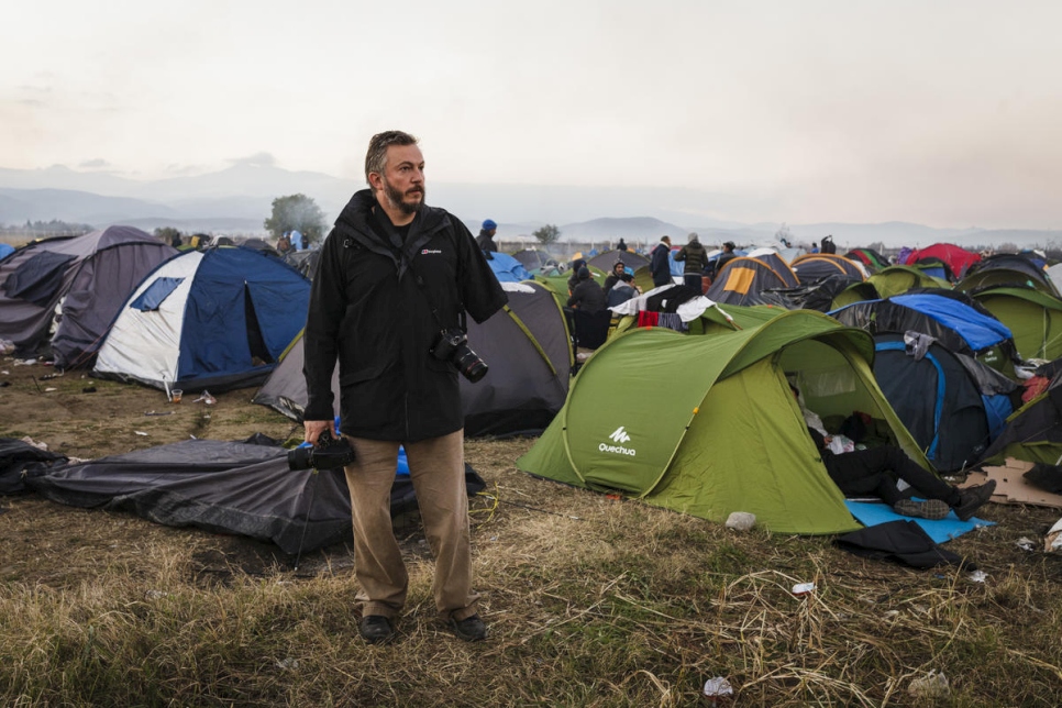Greece. Giles Duley photographs the Balkan migration route for UNHCR