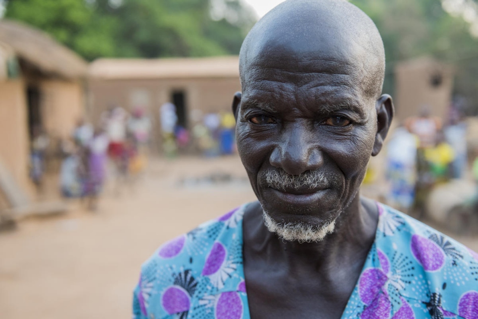Ngolo Silué comptait parmi les personnes enregistrées lors d'une initiative soutenue par le HCR pour la délivrance de documents d'identité à des villageois qui risquaient de devenir apatrides à Olleo, Côte d'Ivoire. Février 2019. 