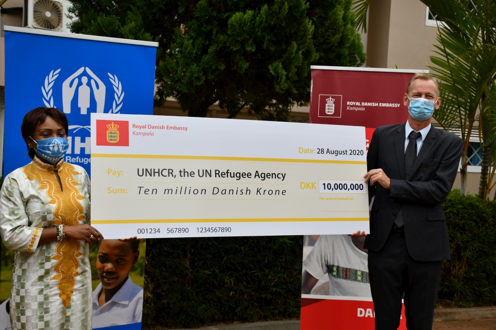 Uganda. Denmark donates to UNHCR