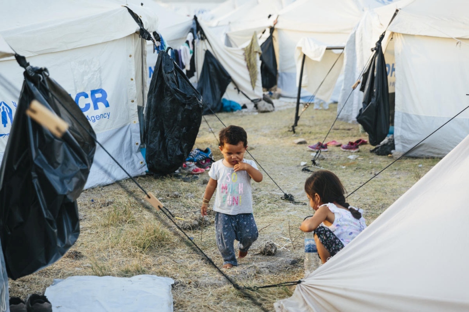 Greece. UNHCR ramps up support after fire destroys Moria reception centre.