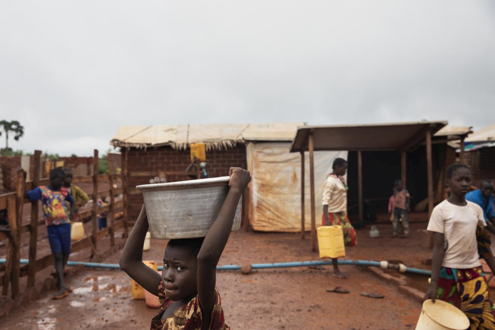 La vie au sein du site PK3 pour personnes déplacées, en République centrafricaine. 