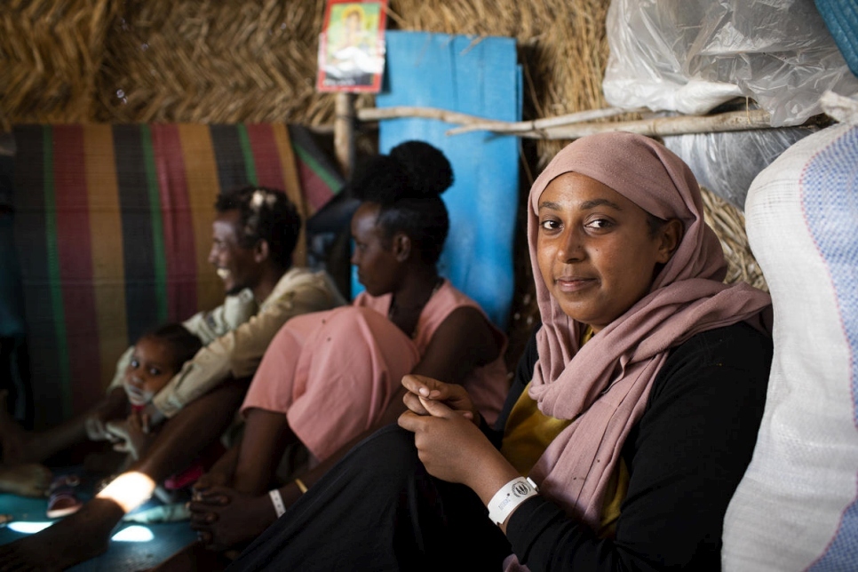 "My hometown was peaceful. I worked at a juice bar, we served orange, lemon, and watermelon juice. I didn't see anything, but I heard that people were being killed. Especially young people." 

Ethiopian refugee, Meserei Girmai, 23, sits in a shelter at Um Rakuba camp in Al Qadarif state, Sudan. She fled Humera with only the clothes on her back and doesn't know where her family are.