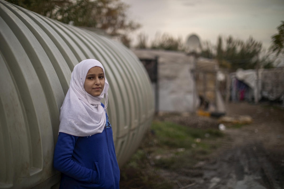 Lebanon. Teenage Syrian refugee works to support impoverished family during COVID-19