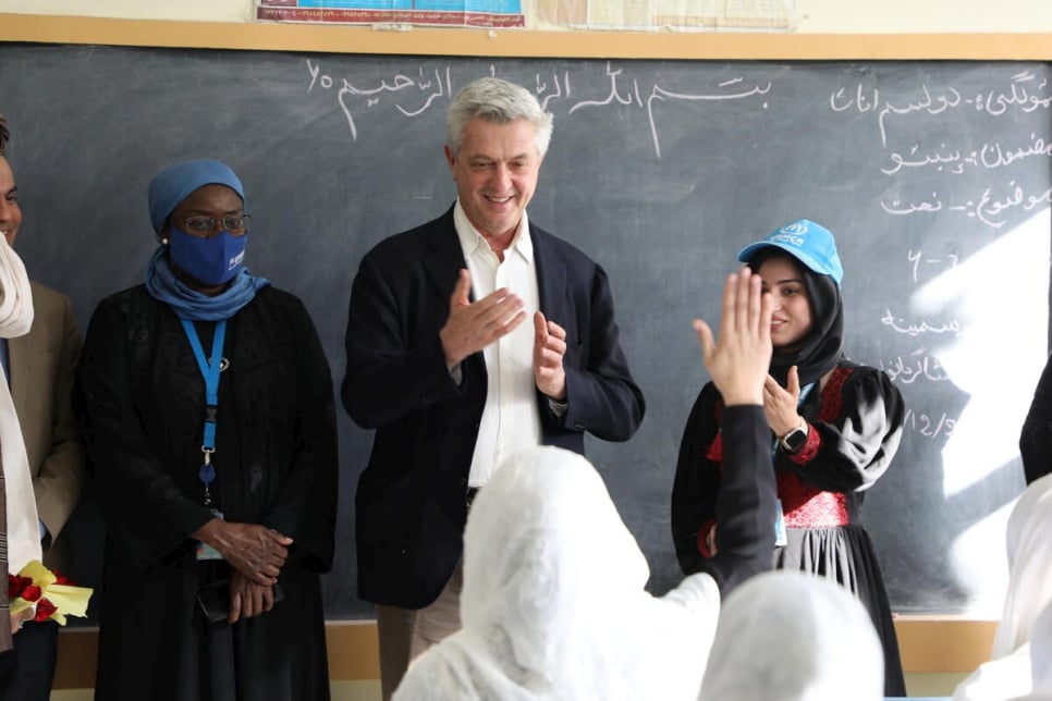 Afghanistan. UN High Commissioner visit to