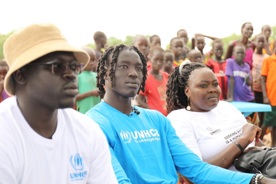 South Sudan. UNHCR supporter and LA Lakers basketball player, Wenyen Gabriel