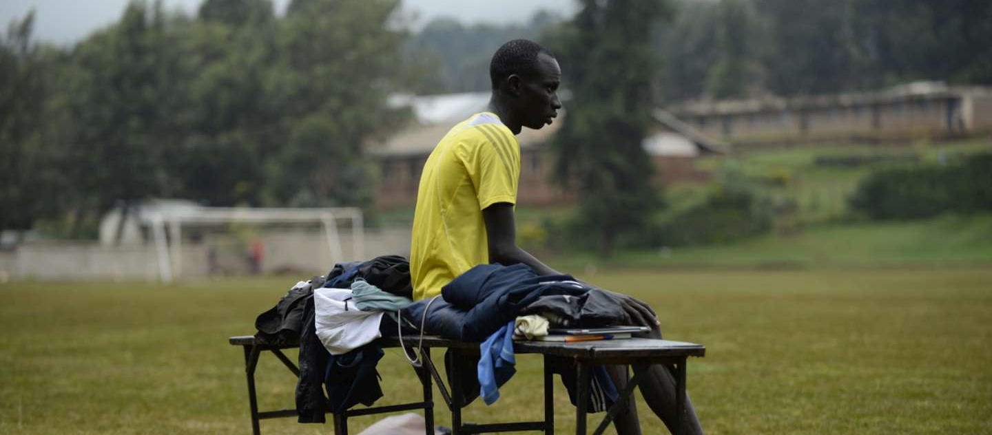James Nyang, 25, refugee in Kenya from South Sudan since 2001. 