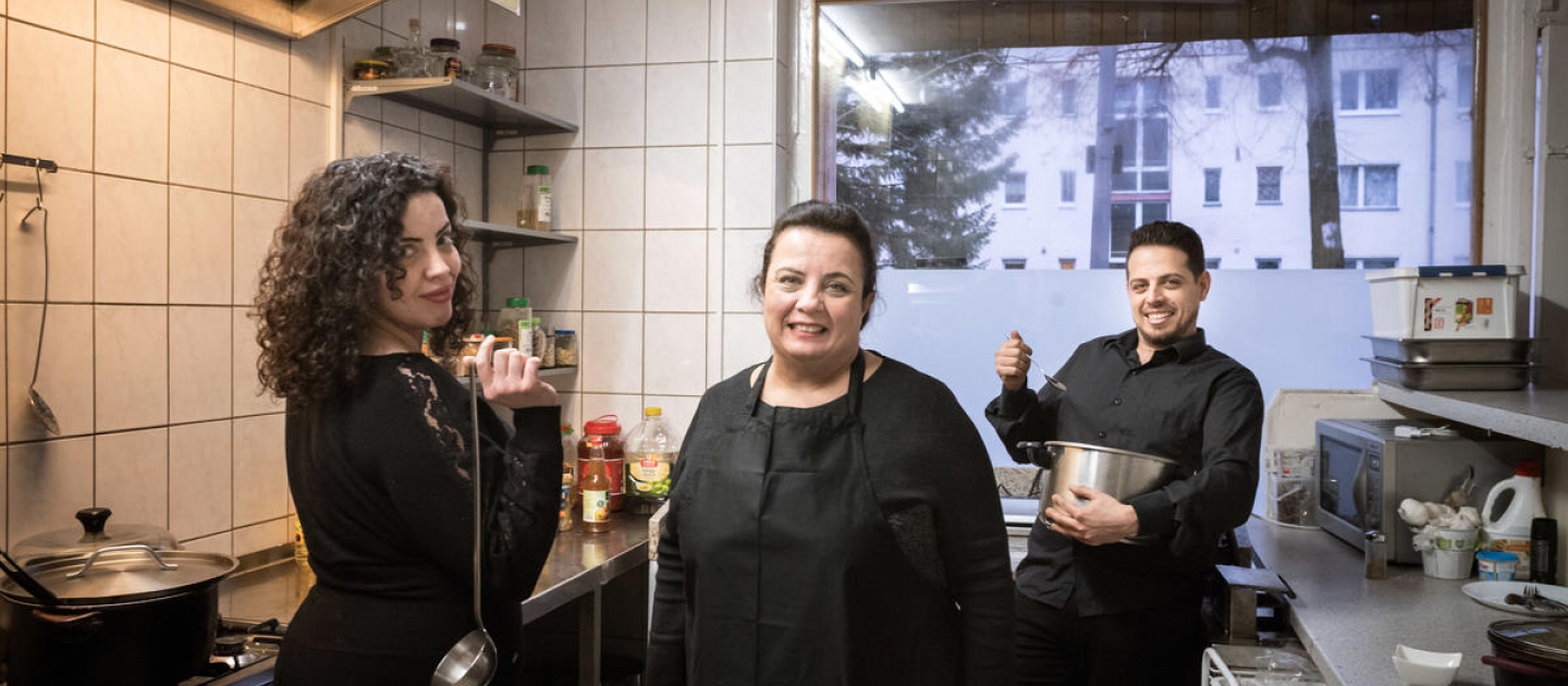 Germany. Berlin can't get enough of Salma's home-cooked Syrian food