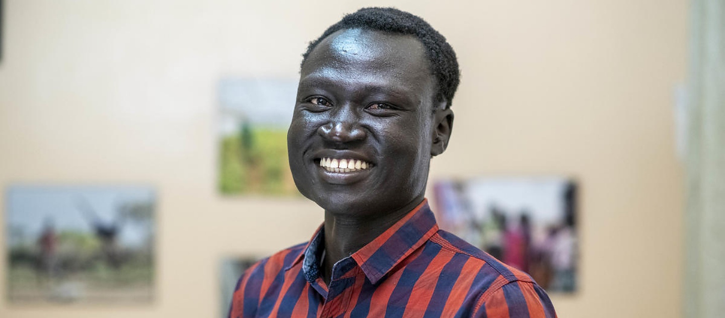 Kenya. Portrait of Nhial Deng