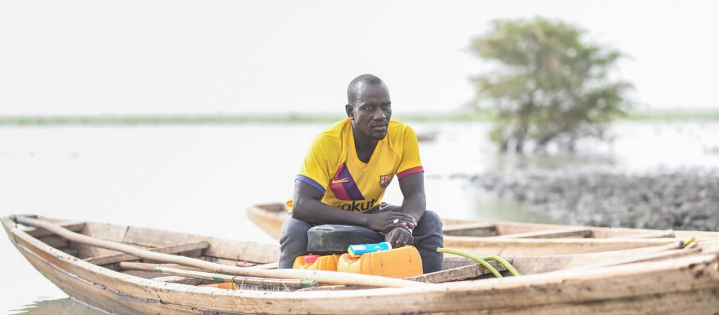 Mauritania. Lake's dwindling waters threaten farming and fishing communities