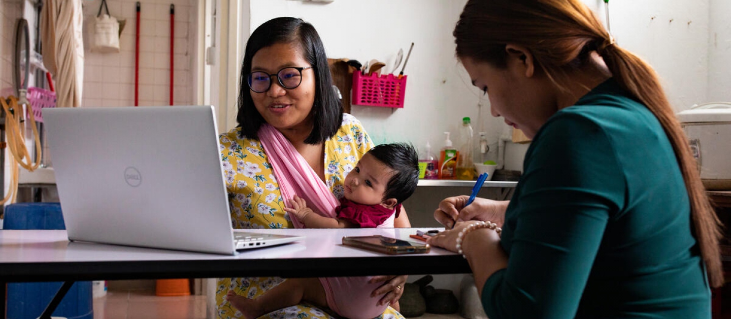 Malaysia. Refugee leaders conduct online psychosocial support group session for refugee women during COVID-19
