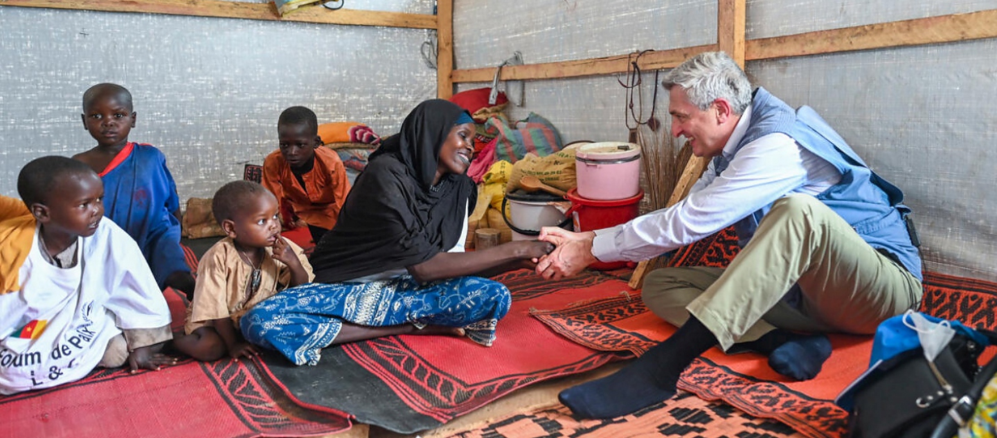 Cameroun. Filippo Grandi, High Commissioner for Refugees, visiting Nothern Cameroon