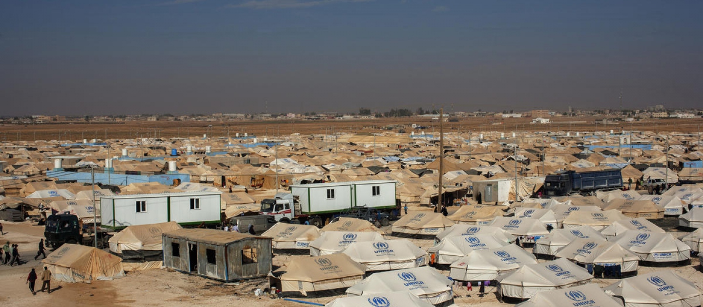Jordan. Vulnerable to cold in Za'atari refugee camp