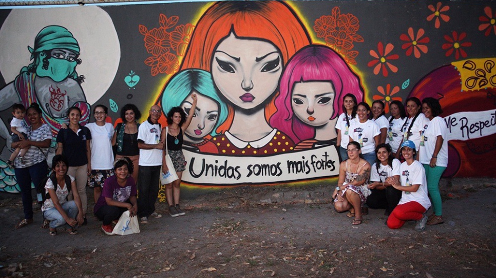 ACNUR - Arte y activismo: venezolanas y brasileñas crean grafiti para  acabar con la violencia de género