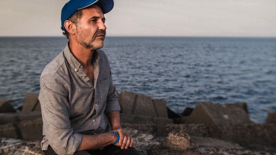 UNHCR Goodwill Ambassador Khaled Hosseini visits Catania, Sicily, to meet refugees who have survived the desperate journey across the Mediterranean Sea to reach safety in Europe.
