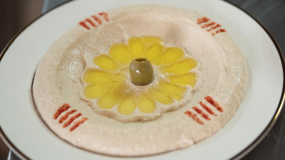 Hummus is among dishes prepared and served by Yemeni staff at Restaurant Wardah.