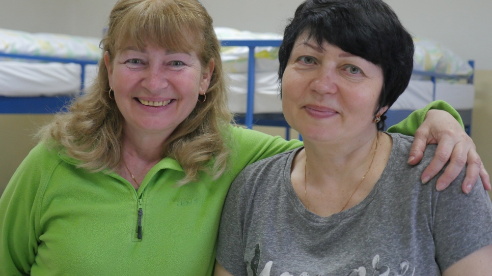 "We have different temperaments but we never fall out," says Natasha (left). "Thank goodness we have each other," says Antonina.