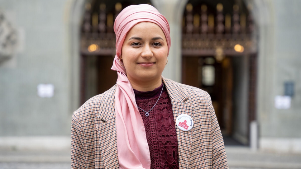 Nahid Haidari, 25 ans, est l'une des fondatrices et organisatrices du Parlement des réfugiés.  