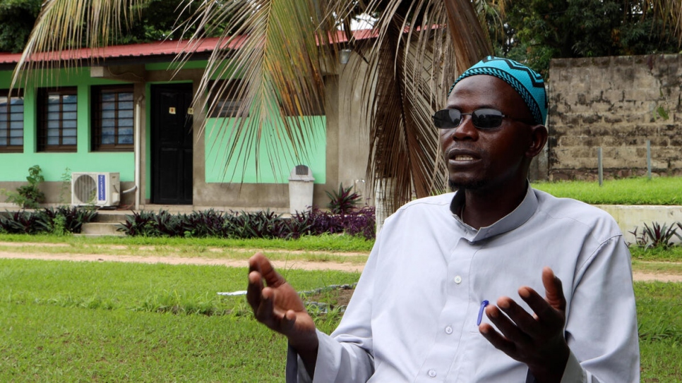 Sawibu Rashidi a fui le Soudan du Sud en 2016 et vit dans la province de l'Ituri en République démocratique du Congo où il est imam et représentant de la communauté des réfugiés.