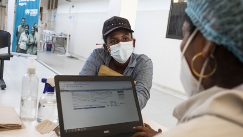 UNHCR, the UN Refugee Agency - Venezuelan refugees and migrants receive medical attention and COVID-19 tests before entering the Integrated Assistance Centre in Maicao, northern Colombia.
