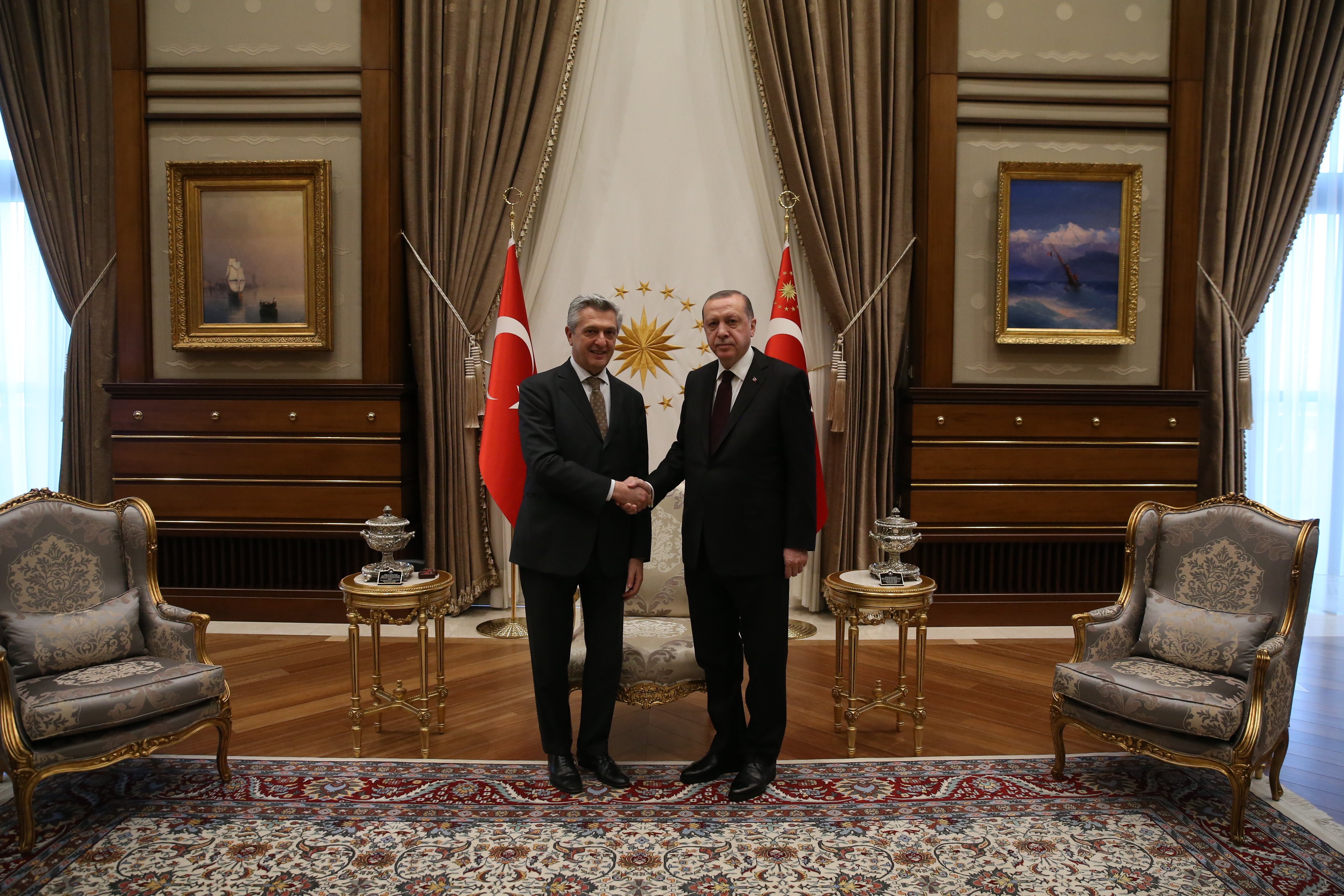 Filippo Grandi meets Turkish president