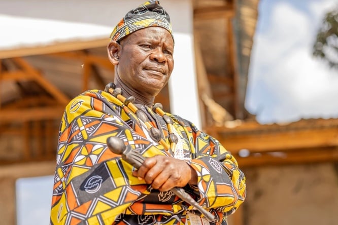 Martin Azia Sodea, chief of Gado-Badzéré village, Cameroon, is the UNHCR Nansen Refugee Award’s 2025 Global Laureate.