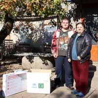 Ольга та її родина змогли утеплити свій будинок перед зимою за підтримки УВКБ ООН. 