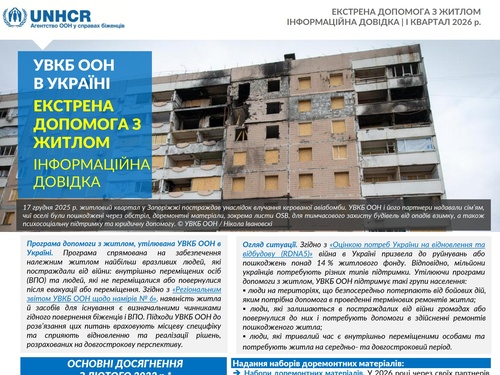 Shelter update UKR