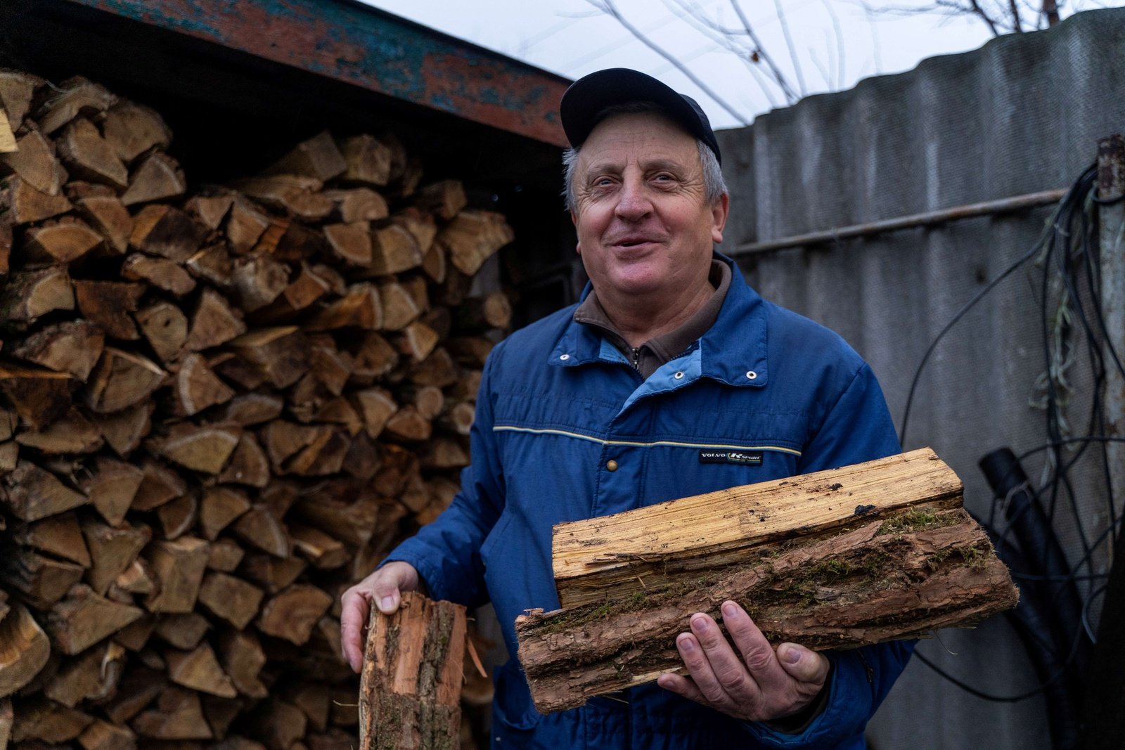 In rural areas of Ukraine, firewood is one of the primary and most reliable ways to heat homes during winter. 