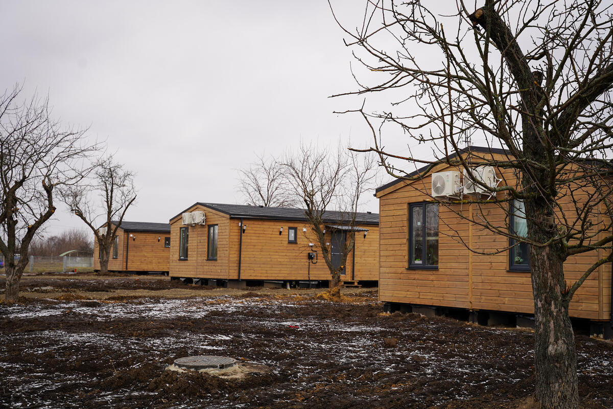 Ukraine. Modular home settlement in Sumy region provides a fresh start for internally displaced people.
